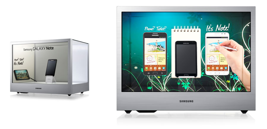 Przezroczysty ekran LCD Samsung NL22B